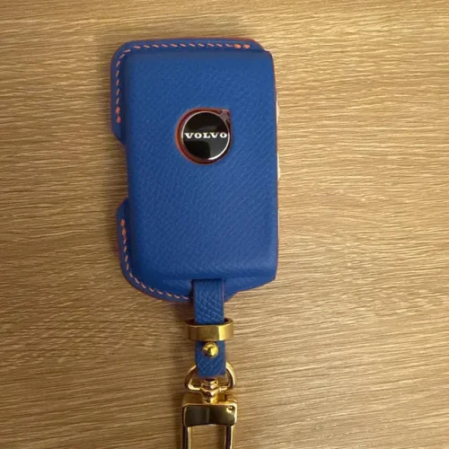 Click to view full screen Customizable Leather Key Fob Case Cover for Volvo | Personalized Volvo Key Fob Holder photo review