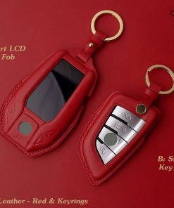 BMW LCD key cover, BMW Leather case for owner X3, X7, X5