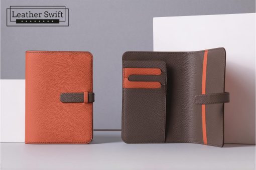 Leather Passport Case Cover with ID Card Slots and RFID Blocking - Travel Wallet by LeatherSwift