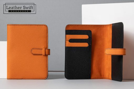 Leather Passport Case Cover with ID Card Slots and RFID Blocking - Travel Wallet by LeatherSwift