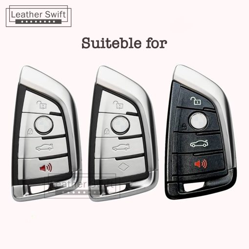 leatherswift.com BMW leather case cover for remote, key fob, BMW key fob