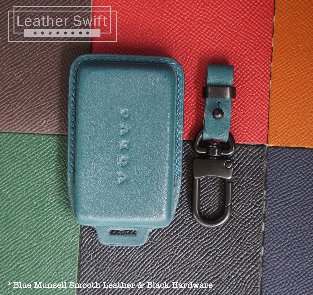 Ontto Cover In Pelle TPU Per Chiave Volvo – Protezione Anti Graffio, Adatta Per XC90, XC60, XC40, S60, S90 (2016-2021), Colore A Scelta