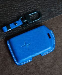 polestar 2 remote cover, made by real leather, protect car key