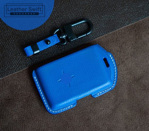 polestar 2 remote cover, made by real leather, protect car key