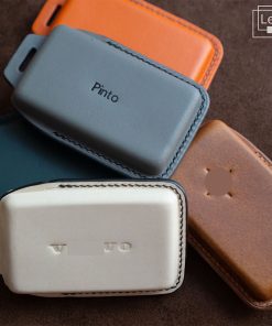 leather case color: milk, gray and light brown