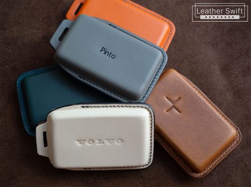 leather case color: milk, gray and light brown