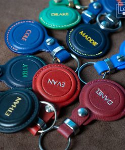 Apple AirTag Leather Case Cover | Leather Keychain | Airtag Holder