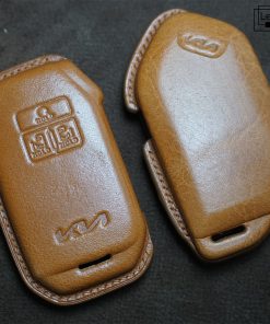 kia fob case light brown color